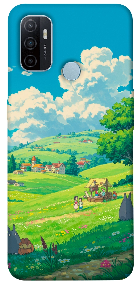 Чехол Miyazaki landscape для Oppo A32