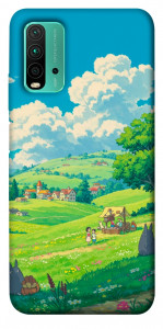 Чехол Miyazaki landscape для Xiaomi Redmi 9T
