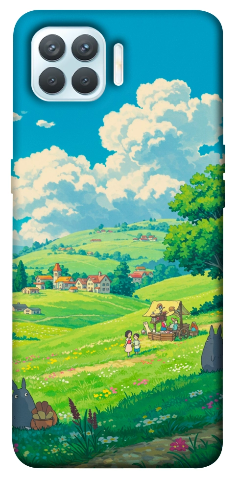 Чехол Miyazaki landscape для Oppo F17 Pro