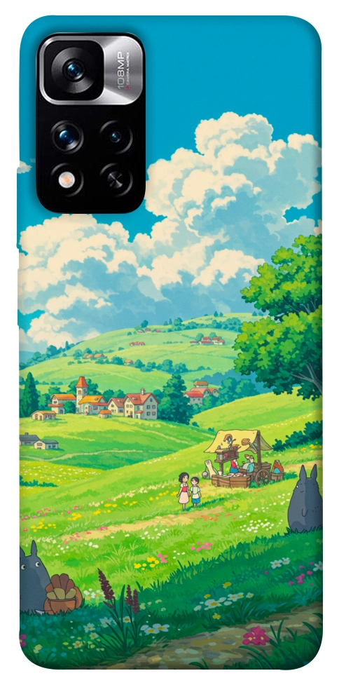 Чехол Miyazaki landscape для Xiaomi Redmi Note 11 5G