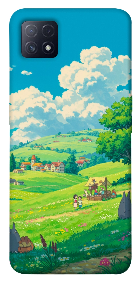 Чехол Miyazaki landscape для Oppo A73 5G