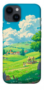 Чехол Miyazaki landscape для iPhone 14