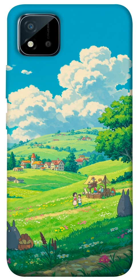 Чехол Miyazaki landscape для Realme C20