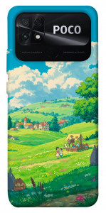 Чехол Miyazaki landscape для Xiaomi Poco C40