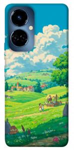 Чохол Miyazaki landscape для TECNO Camon 19 Pro (CI8n)