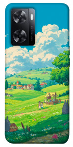 Чехол Miyazaki landscape для Oppo A57s