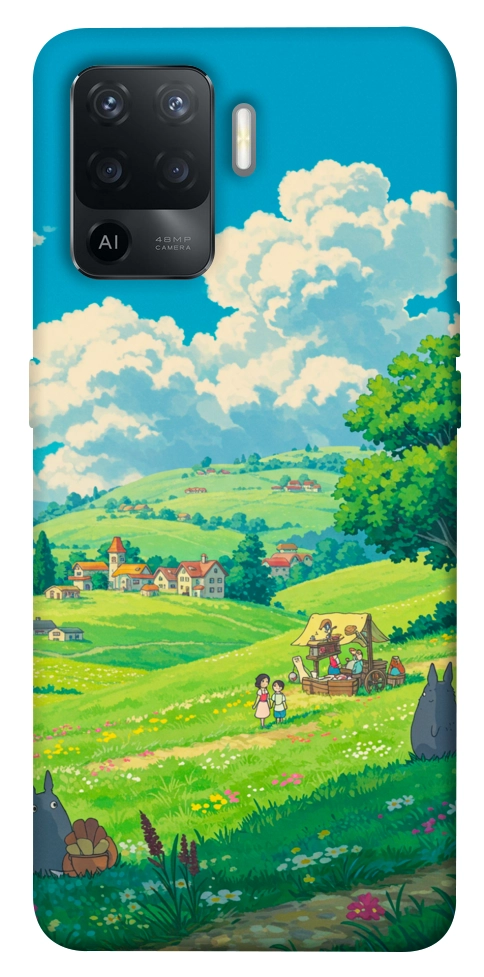 Чохол Miyazaki landscape для Oppo Reno 5 Lite