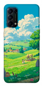 Чехол Miyazaki landscape для Oppo Reno 5 4G