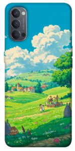Чехол Miyazaki landscape для Oppo Reno 4