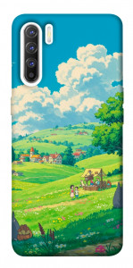 Чехол Miyazaki landscape для Oppo Reno 3