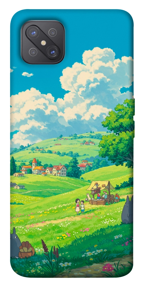 Чехол Miyazaki landscape для Oppo A92s