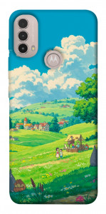 Чохол Miyazaki landscape для Motorola Moto E40