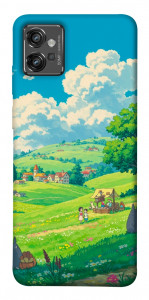 Чехол Miyazaki landscape для Motorola Moto G32
