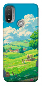 Чехол Miyazaki landscape для Motorola Moto E20