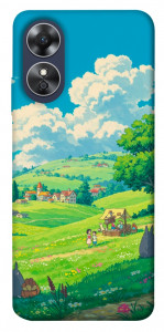 Чехол Miyazaki landscape для Oppo A17