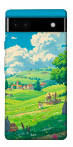 Чехол Miyazaki landscape для Google Pixel 6A