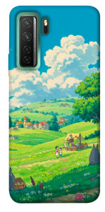 Чохол Miyazaki landscape для Huawei nova 7 SE