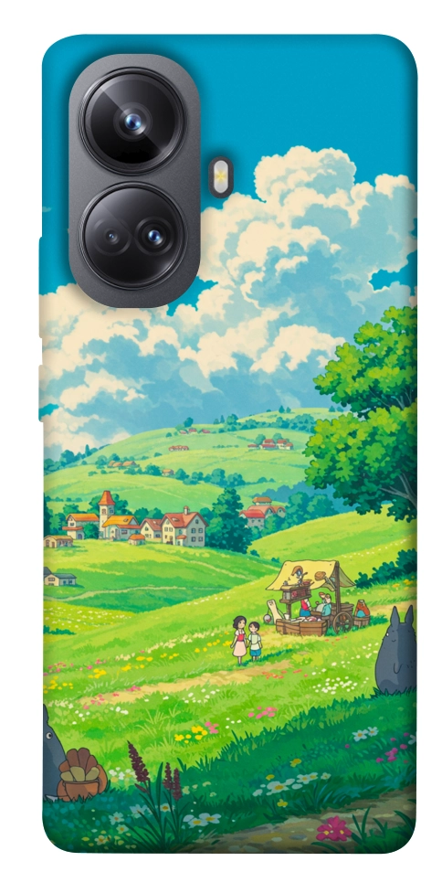 Чохол Miyazaki landscape для Realme 10 Pro+