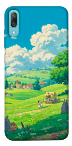 Чехол Miyazaki landscape для Huawei Y6 Pro (2019)