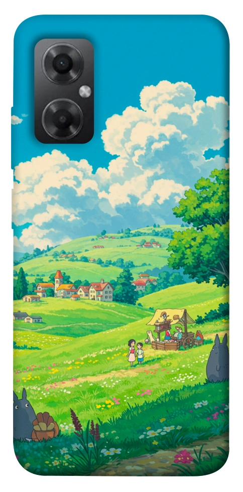 Чехол Miyazaki landscape для Xiaomi Redmi Note 11R