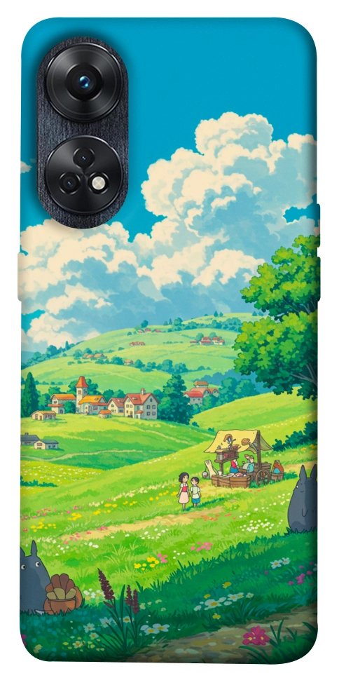Чохол Miyazaki landscape для Oppo Reno 8 T 4G