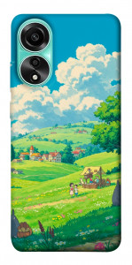 Чехол Miyazaki landscape для Oppo A78 4G