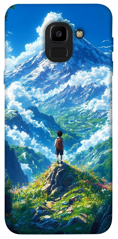Чехол Mountain landscape для Galaxy J6 (2018)