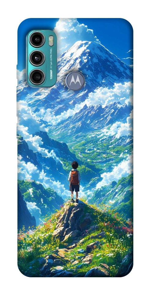 Чехол Mountain landscape для Motorola Moto G60