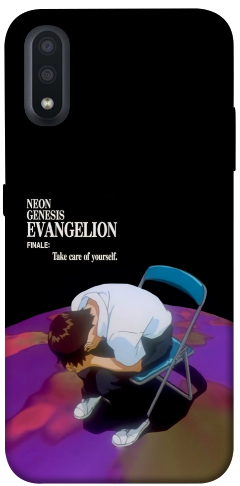 Чехол Shinji sitting in the dark для Galaxy A01