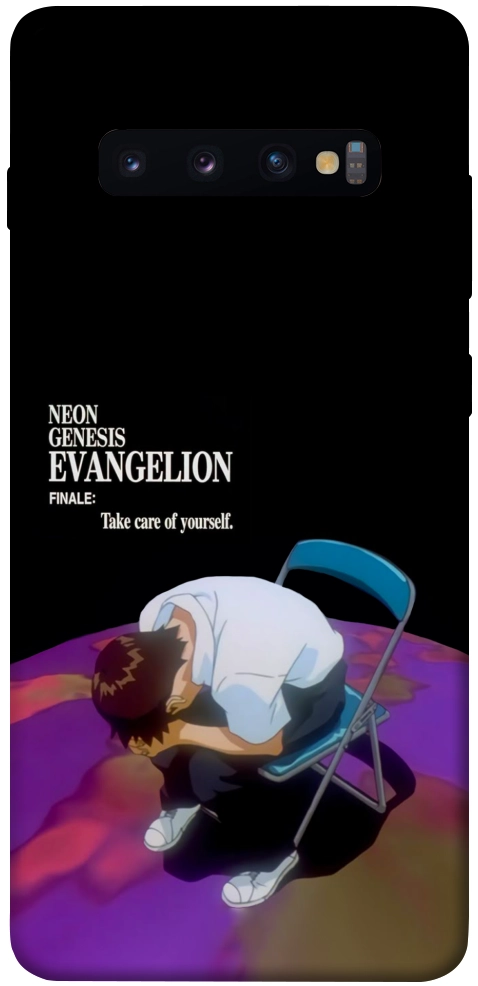 Чехол Shinji sitting in the dark для Galaxy S10 Plus (2019)