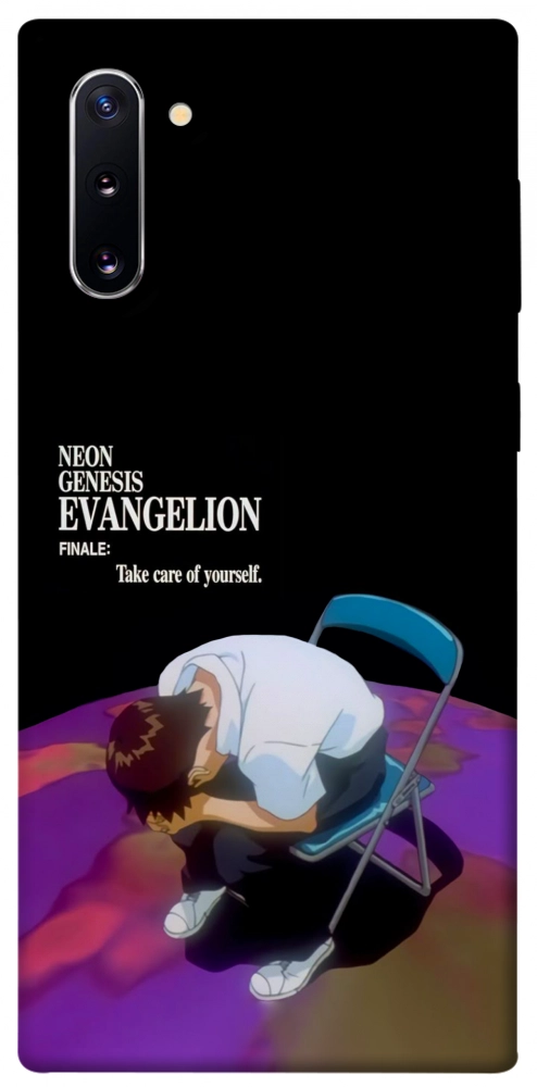 Чехол Shinji sitting in the dark для Galaxy Note 10 (2019)