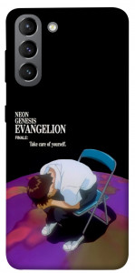 Чехол Shinji sitting in the dark для Galaxy S21