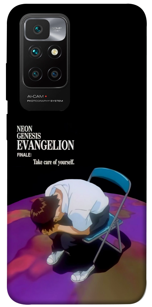Чехол Shinji sitting in the dark для Xiaomi Redmi 10