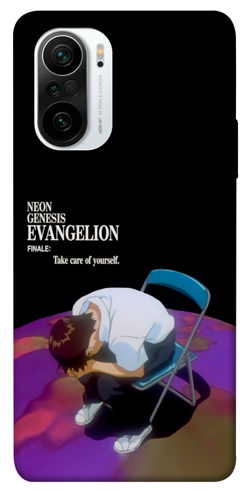Чехол Shinji sitting in the dark для Xiaomi Poco F3