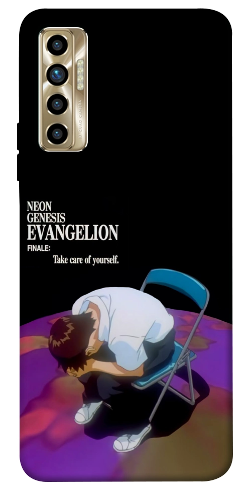Чехол Shinji sitting in the dark для TECNO Camon 17P