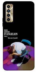 Чохол Shinji sitting in the dark для TECNO Camon 17P