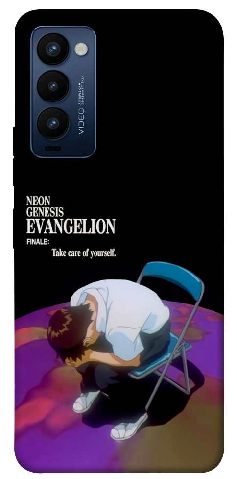 Чехол Shinji sitting in the dark для TECNO Camon 18