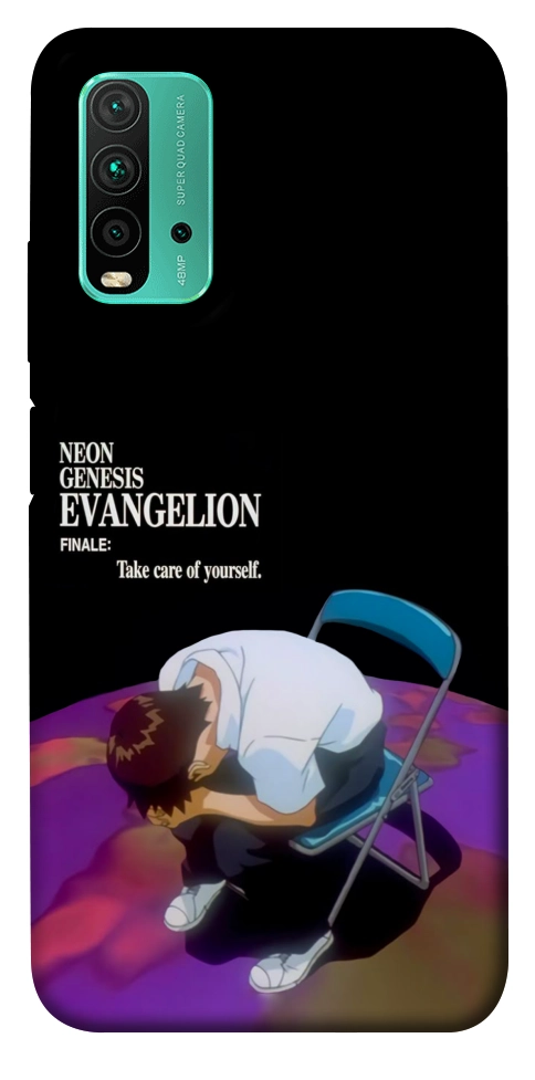 Чехол Shinji sitting in the dark для Xiaomi Redmi Note 9 4G
