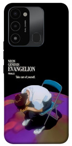 Чехол Shinji sitting in the dark для TECNO Spark 8C