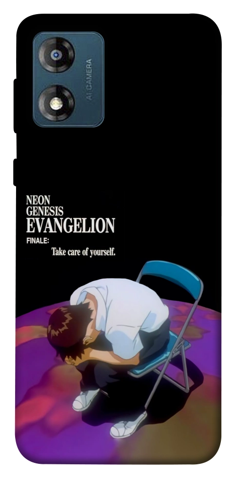 Чехол Shinji sitting in the dark для Motorola Moto E13