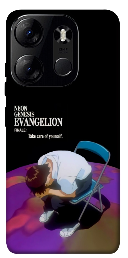 Чехол Shinji sitting in the dark для Tecno Spark Go 2023