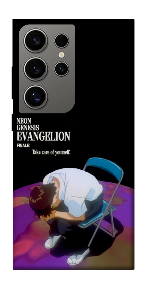 Чехол Shinji sitting in the dark для Galaxy S24 Ultra