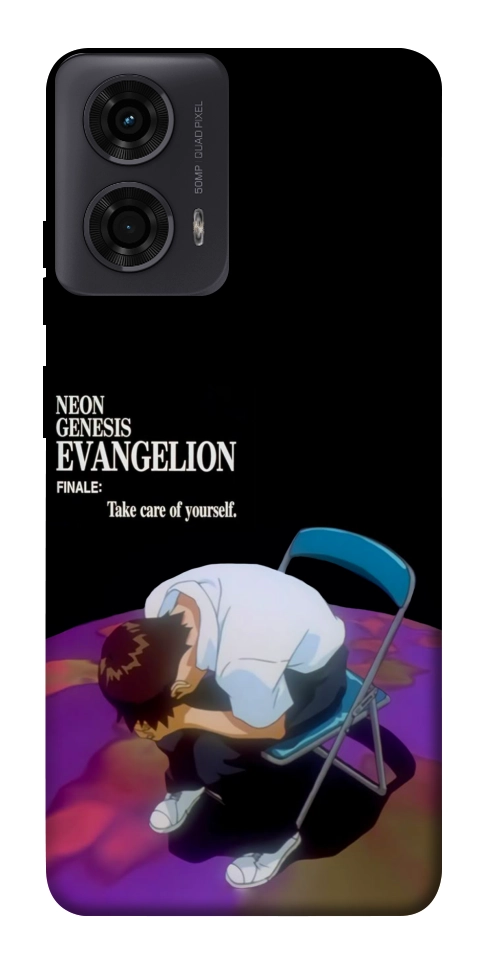 Чехол Shinji sitting in the dark для Motorola Moto G24