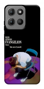 Чехол Shinji sitting in the dark для Motorola Moto G15 4G