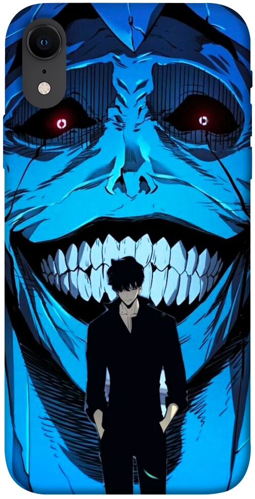 Чехол Solo leveling blue vibe для iPhone XR