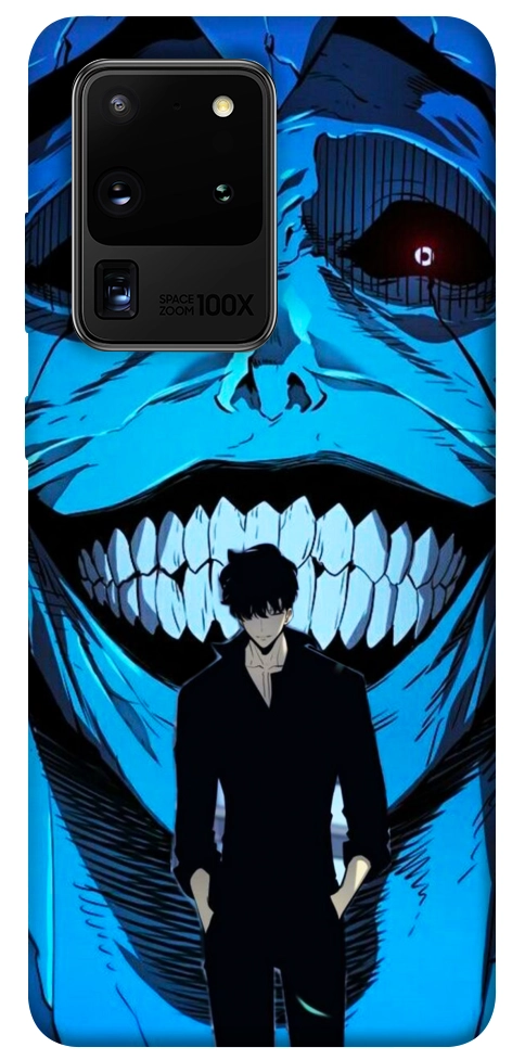 Чехол Solo leveling blue vibe для Galaxy S20 Ultra (2020)