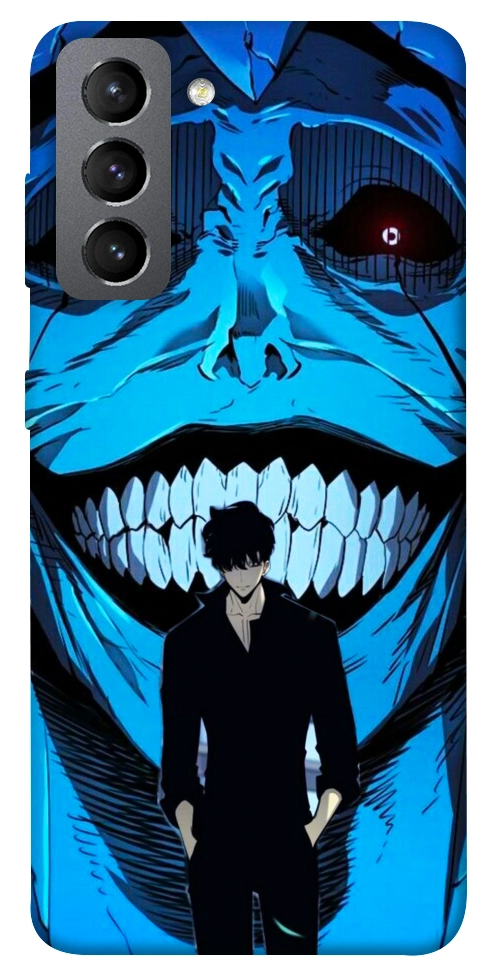 Чехол Solo leveling blue vibe для Galaxy S21 FE