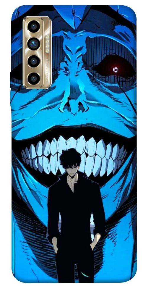 Чехол Solo leveling blue vibe для TECNO Camon 17P