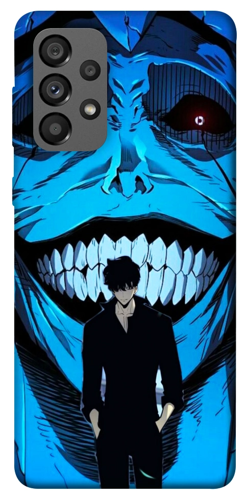 Чехол Solo leveling blue vibe для Galaxy A73 5G