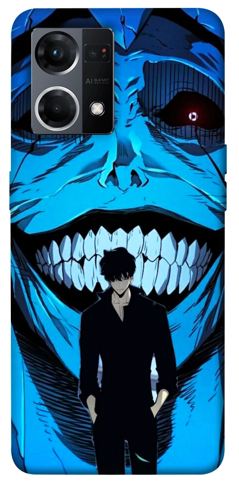 Чохол Solo leveling blue vibe для Oppo Reno 7 4G